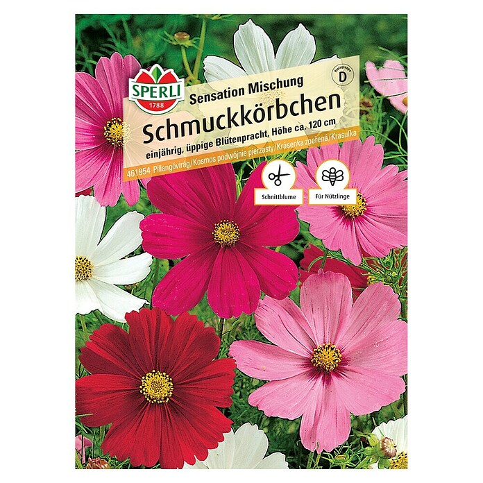 Sperli Blumensamen Schmuckkörbchen Sensation Mischung (Cosmos bipinnatus, Mehrfarbig) | BAUHAUS
