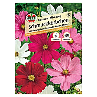Sperli Blumensamen Schmuckkörbchen Sensation Mischung (Cosmos bipinnatus, Mehrfarbig)