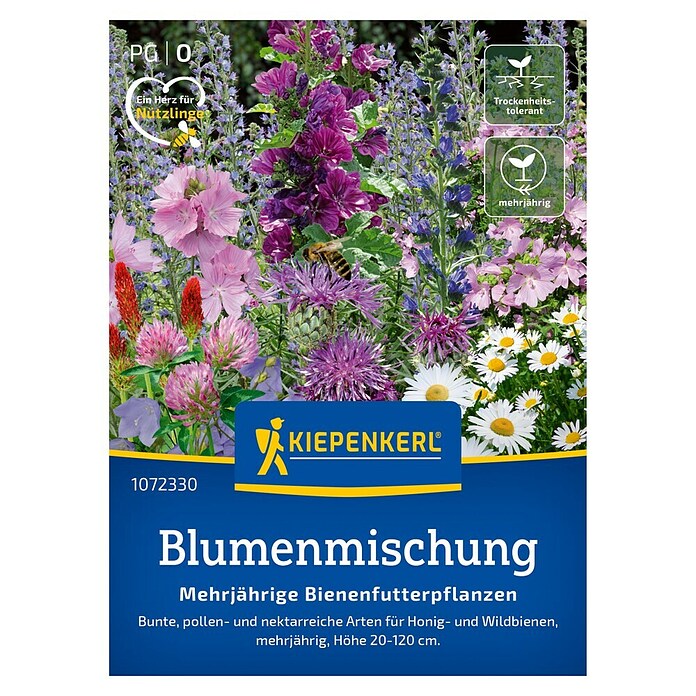 Kiepenkerl Profi-Line Blumensamenmischung Bienenfutterpflanze (Verschiedene Sorten, Mehrfarbig, 5 m² - 8 m²) | BAUHAUS