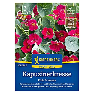 Kiepenkerl Profi-Line Kräutersamen Kapuzinerkresse Pink Princess (Tropaeolum minus, Saatzeit: April)