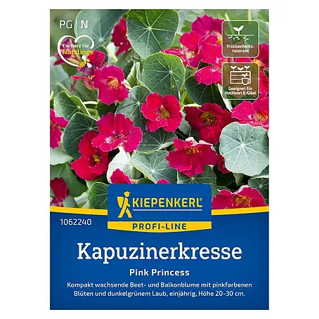 Kiepenkerl Profi-Line Kräutersamen Kapuzinerkresse Pink Princess