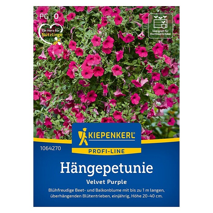 Kiepenkerl Profi-Line Blumensamen Hängepetunie (Petunia x atkinsiana, Pink) | BAUHAUS