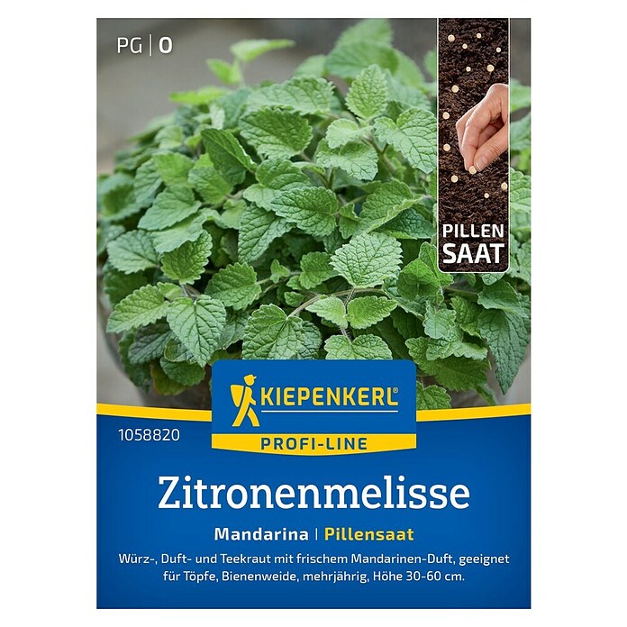 Kiepenkerl Profi-Line Kräutersamen Zitronenmelisse Mandarina (Melissa officinalis, Saatzeit: März, Erntezeit: Mai) | BAUHAUS