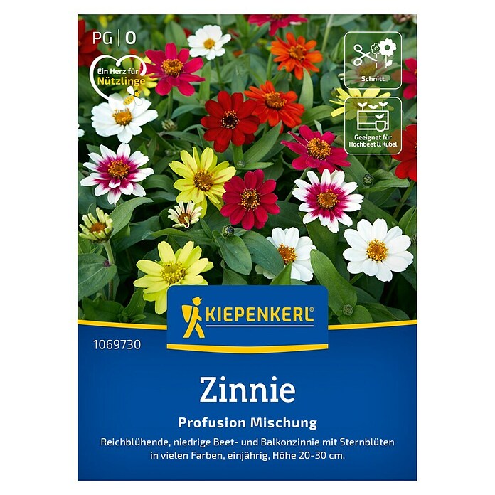 Kiepenkerl Profi-Line Blumensamen Zinnie Profusion (Zinnia elegans, Mehrfarbig) | BAUHAUS