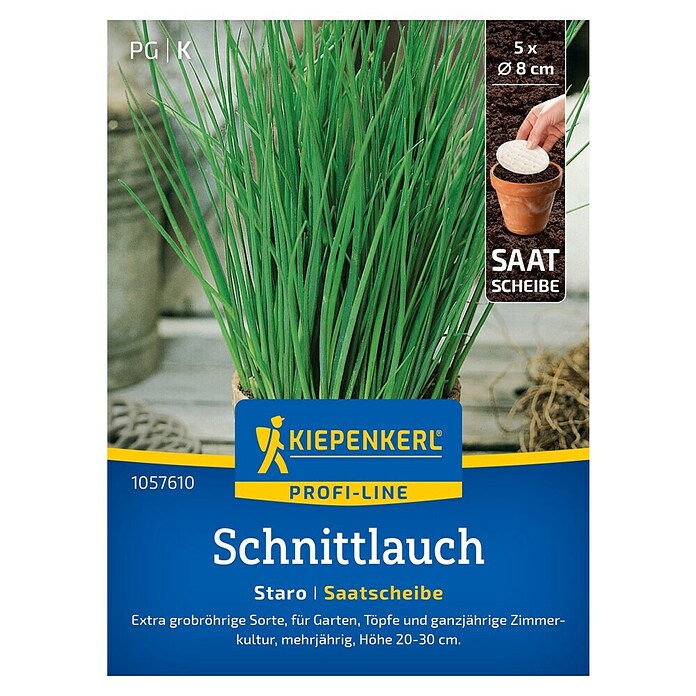 Kiepenkerl Profi-Line Kräutersamen Schnittlauch Staro Saatscheibe (Allium schoenoprasum, Erntezeit: Ganzjährig) | BAUHAUS