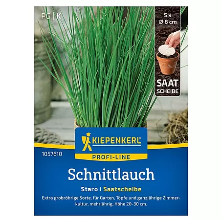 Kiepenkerl Profi-Line Kräutersamen Schnittlauch Staro Saatscheibe