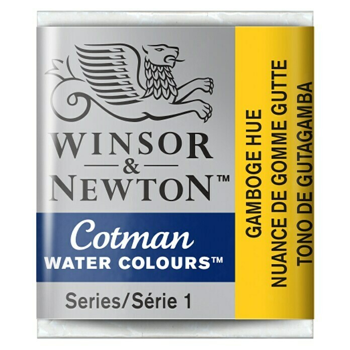 Winsor & Newton Cotman AquarellfarbeGamboge, Topf Front View