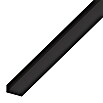 Kantoflex Winkelprofil (2.000 x 40 x 10 mm, Stärke: 2 mm, Hart-PVC, Schwarz)