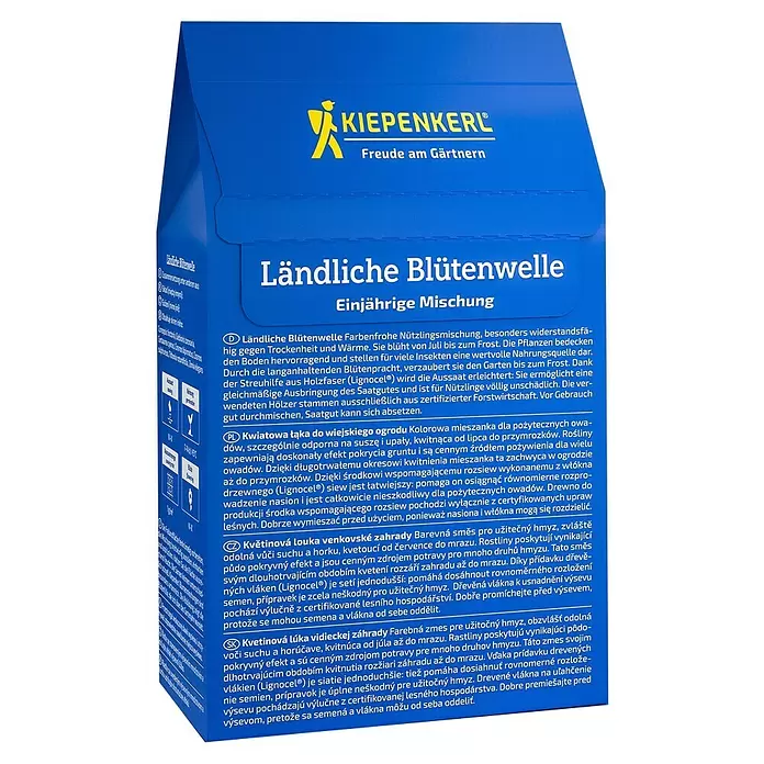 Kiepenkerl Profi-Line Blumenmischung Ländliche Blütenwelle - Einjährig, 100 cm - 150 cm - Blaues Kiepenkerl 'Ländliche Blütenwelle' Saatmischungspaket für einjährige Blumen.