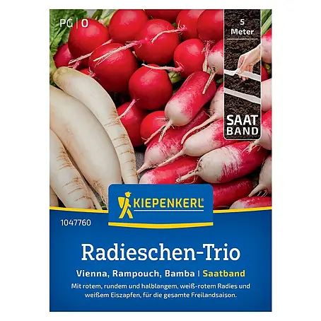 Kiepenkerl  Gemüsesamen Saatband Radieschen-Trio
