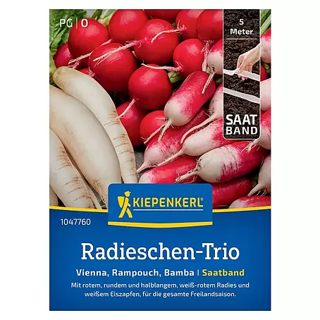 Kiepenkerl  Gemüsesamen Saatband Radieschen-Trio