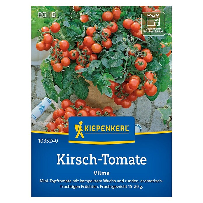 Kiepenkerl Profi-Line Gemüsesamen Kirsch-Tomate Vilma (Solanum lycopersicum, Erntezeit: Juli) | BAUHAUS