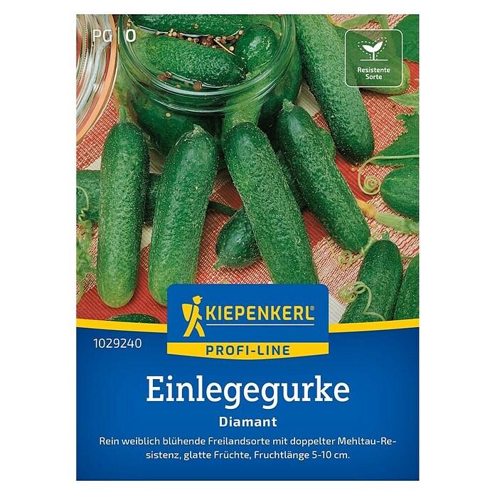 Kiepenkerl Profi-Line Gemüsesamen Einlegegurke Diamant (Cucumis sativus, Erntezeit: Juli) | BAUHAUS