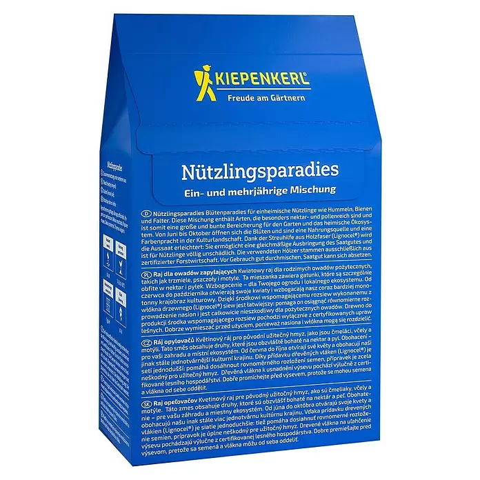 Kiepenkerl Profi-Line Blumenmischung Nützlingsteppich - Mehrjährig, 50 cm - 150 cm - Blaue Kiepenkerl Samentüte 'Nützlingsparadies', eine ein- und mehrjährige Mischung für Nützlinge.