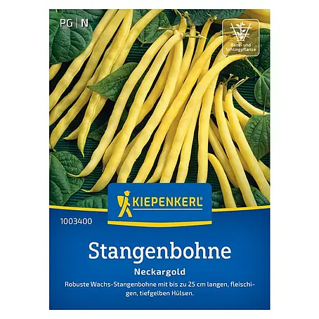 Kiepenkerl  Gemüsesamen Stangenbohne Nackergold