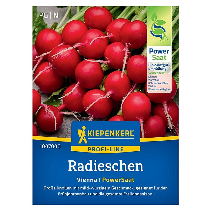 Kiepenkerl Profi-Line Gemüsesamen Radieschen PowerSaat (Raphanus sativus, Erntezeit: April) | BAUHAUS