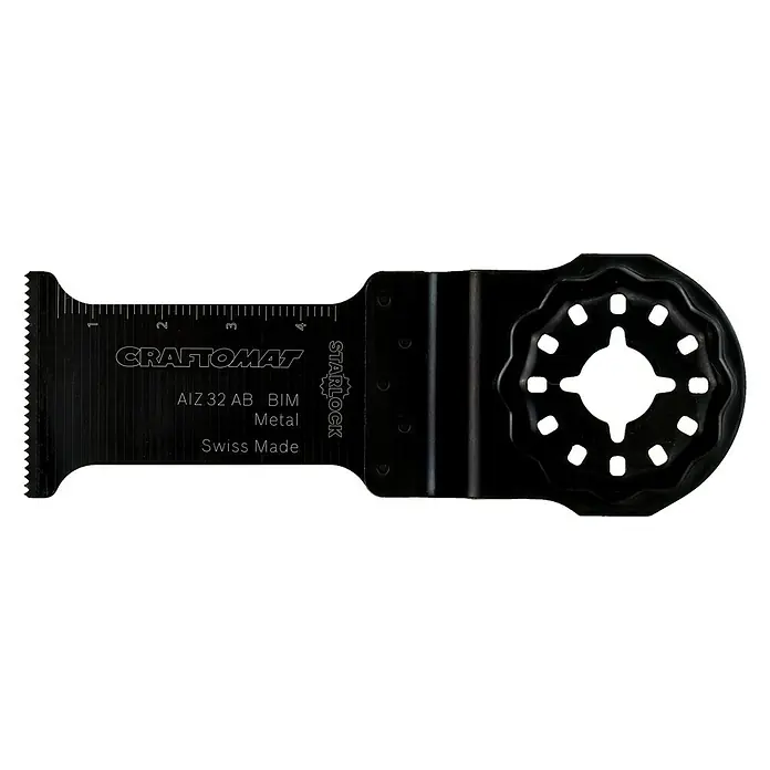 Craftomat Tauchsägeblatt AIZ 32 AB - 32 mm, Geeignet für: Buntmetalle - Oszillierendes Sägeblatt Craftomat AIZ 32 AB BIM Metal Starlock. Perfekt für präzise Schnitte in Metall, gefertigt in der Schweiz für höchste Qualität.