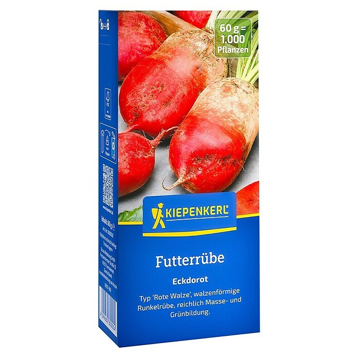 Kiepenkerl Gemüsesamen Eckdorot (Beta vulgaris crassa, Erntezeit: September, Inhalt reicht für ca. 1000 Pflanzen) | BAUHAUS