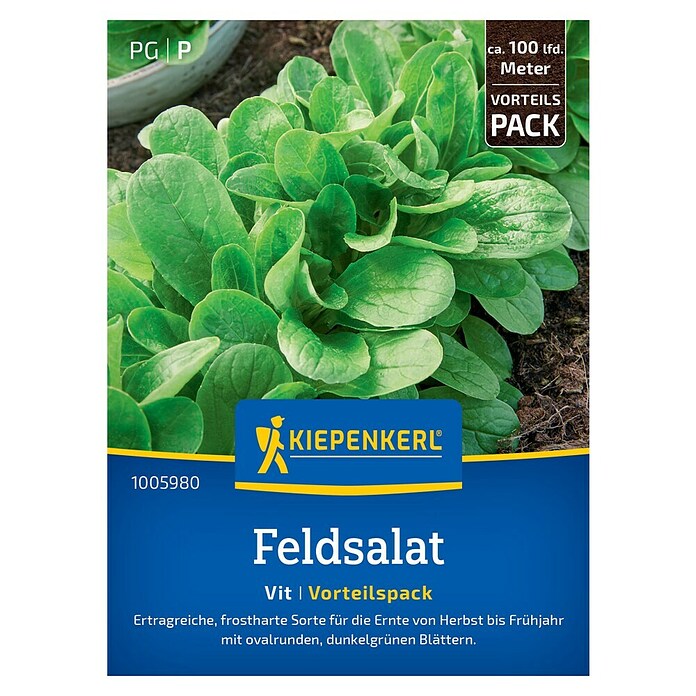 Kiepenkerl Salatsamen Feldsalat (Valerianella locusta, Erntezeit: September) | BAUHAUS