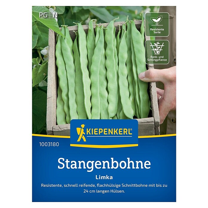 Kiepenkerl Gemüsesamen Stangenbohne Limka (Phaseolus vulgaris var. vulgaris, Erntezeit: Juli) | BAUHAUS