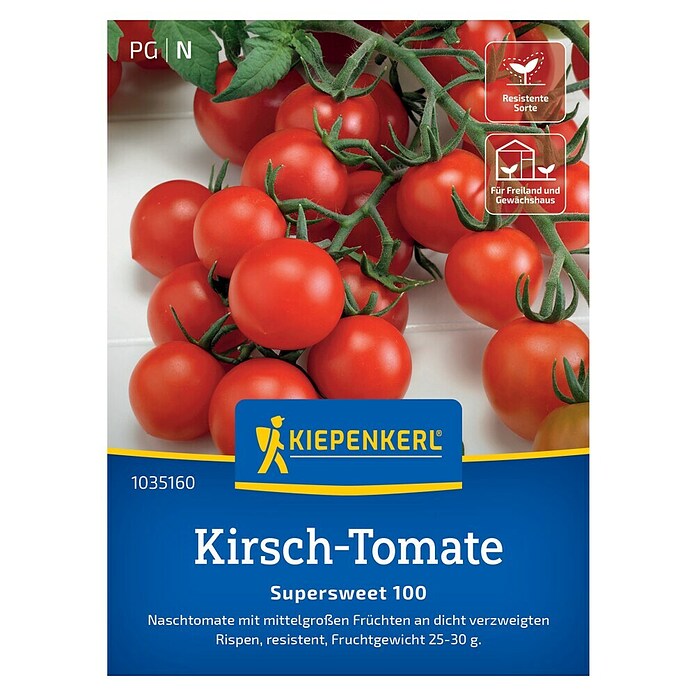 Kiepenkerl Profi-Line Gemüsesamen Kirsch-Tomate Supersweet (Solanum lycopersicum, Erntezeit: Juli) | BAUHAUS