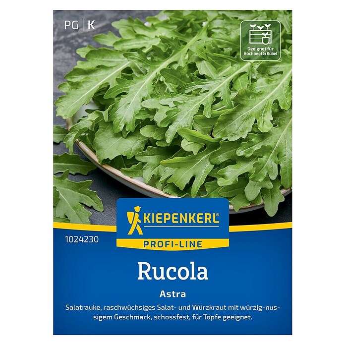 Kiepenkerl Profi-Line Salatsamen Rucola Astra (Eruca sativa, Erntezeit: April) | BAUHAUS