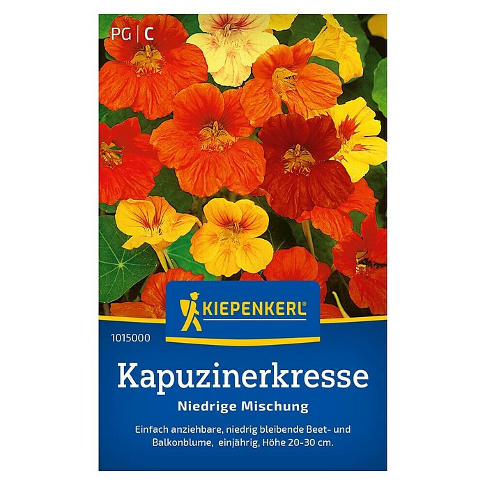 Kiepenkerl Krutersamen Kapuzinerkresse niedrig - Tropaeolum majus,  Saatzeit: April online kaufen bei BAUHAUS
