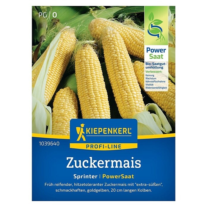 Kiepenkerl Profi-Line Gemüsesamen Zuckermais PowerSaat (Zea mays, Erntezeit: August) | BAUHAUS