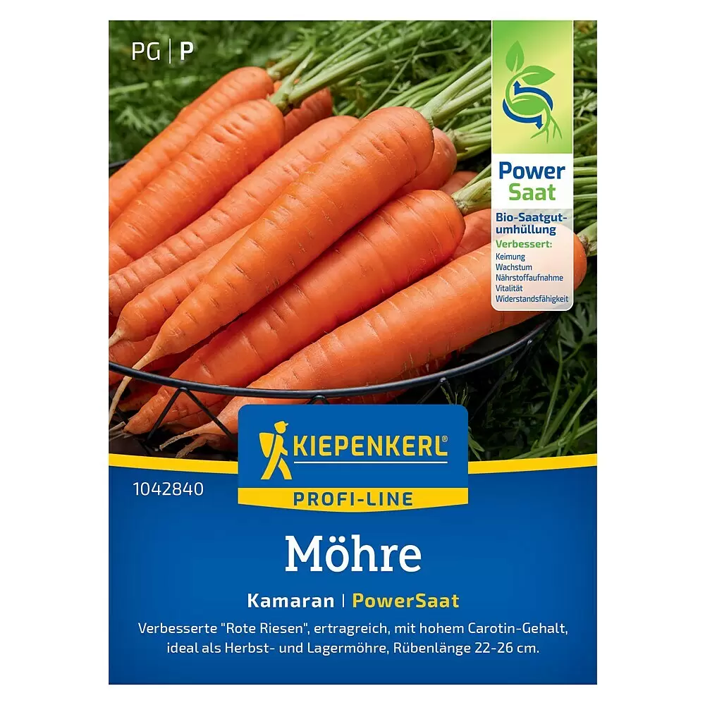 Kiepenkerl Profi-Line Gemsesamen Kamaran Power Saat - Daucus carota,  Erntezeit: August, Inhalt reicht fr ca. 4 - 6 lfd. Meter online kaufen bei  BAUHAUS