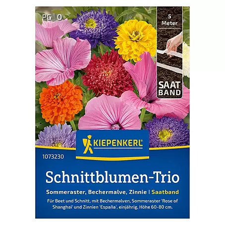 Kiepenkerl  Blumensamenmischung Sommeraster, Bechermalve, Ziennie