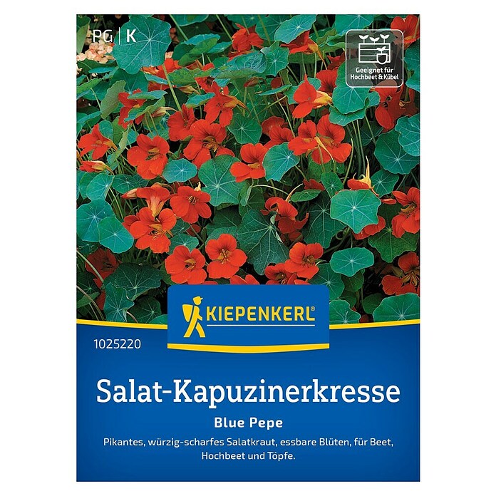 Kiepenkerl Salatsamen Blue Pepe (Tropaeolum majus, Inhalt reicht für ca. 20 Pflanzen) | BAUHAUS