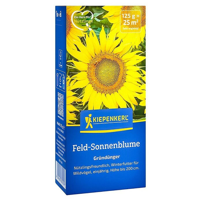 Kiepenkerl Gründüngung Feld-Sonnenblume (Helianthus annuus, Gelb, Inhalt reicht für ca. 25 Quadratmeter) | BAUHAUS