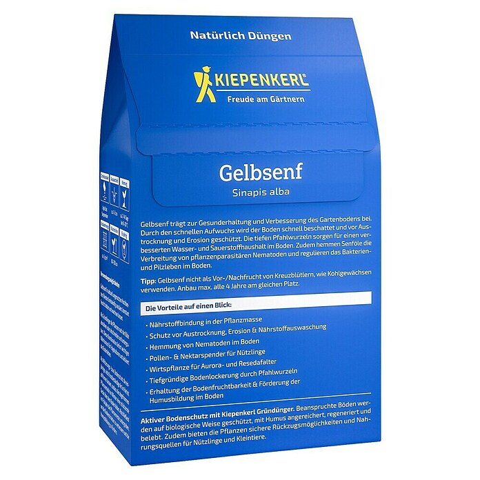 Kiepenkerl Gründüngung Gelbsenf (Sinapis alba, Inhalt reicht für ca. 100 Quadratmeter) | BAUHAUS