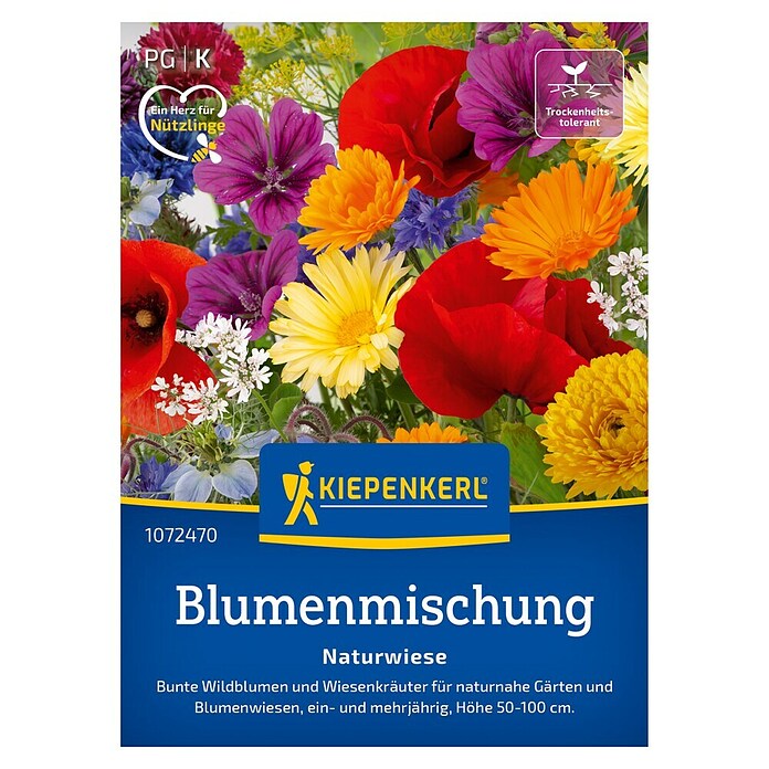 Kiepenkerl Profi-Line Blumensamenmischung Naturwiese (Bunt, 2 m² - 3 m²) | BAUHAUS