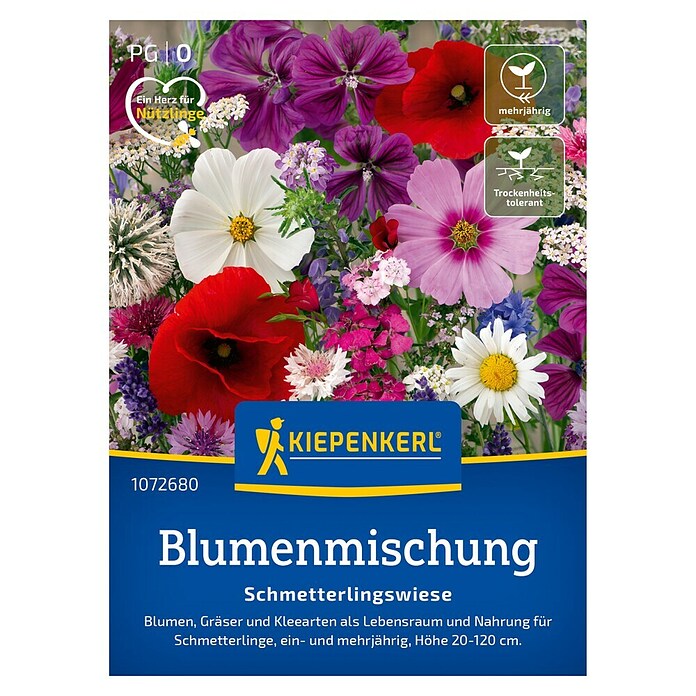 Kiepenkerl Profi-Line Blumensamenmischung Schmetterlingswiese (Verschiedene Sorten, Mehrfarbig, 5 m² - 8 m²) | BAUHAUS