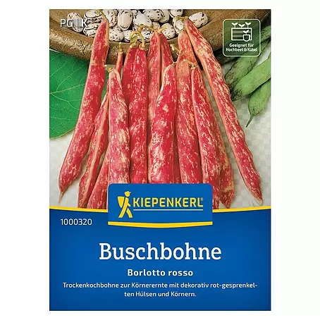 Kiepenkerl Profi-Line Gemüsesamen Buschbohne Borlotto Rosso