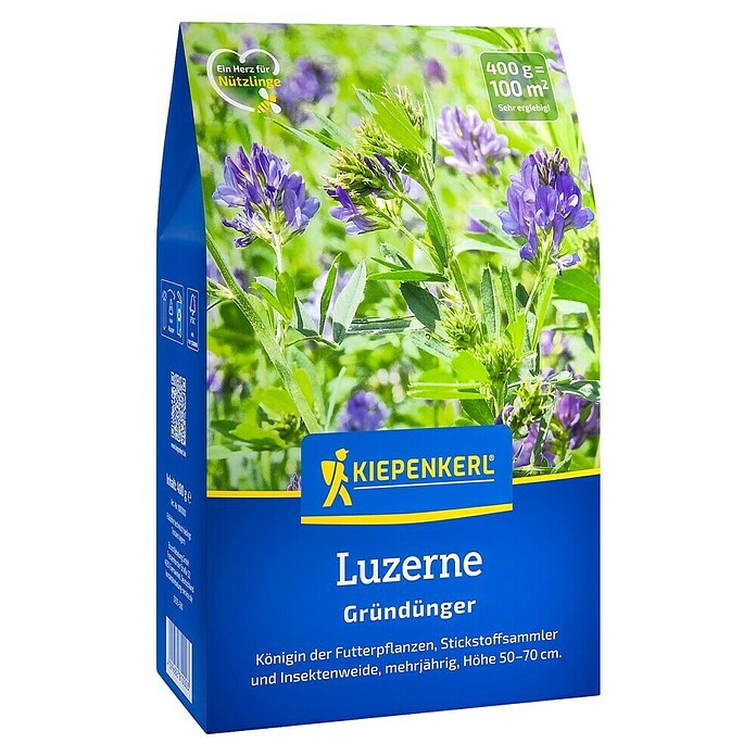 Kiepenkerl Gründüngung Luzerne (Medicago sativa, Inhalt reicht für ca. 100 Quadratmeter) | BAUHAUS