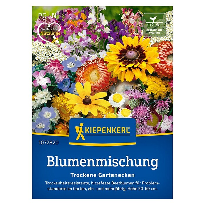 Kiepenkerl Profi-Line Blumensamenmischung Trockene Gartenecken (Verschiedene Sorten, Mehrfarbig, 2 m² - 3 m²) | BAUHAUS