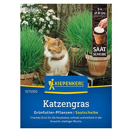 Kiepenkerl Profi-Line Saatgut Katzengras Frischgrün Saatscheibe