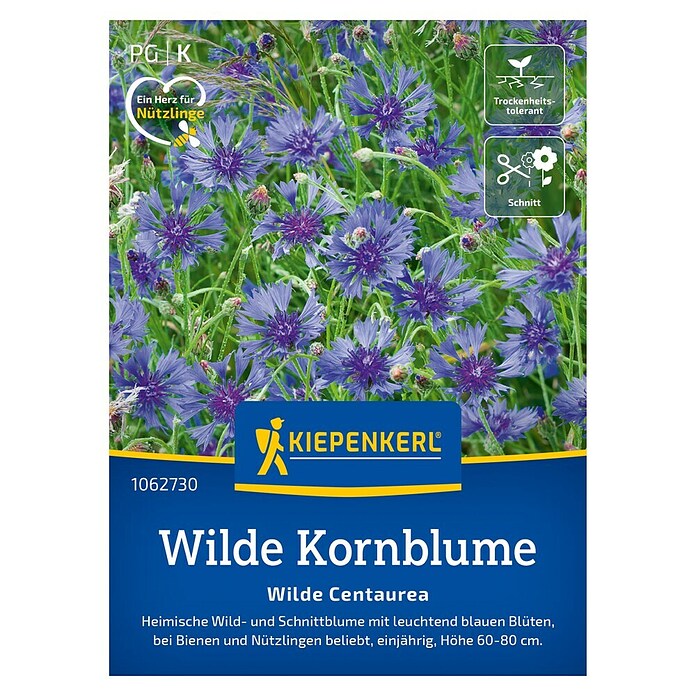 Kiepenkerl Profi-Line Blumensamen Wilde Kornblume (Centaurea cyanus, Blau, 3 m²) | BAUHAUS