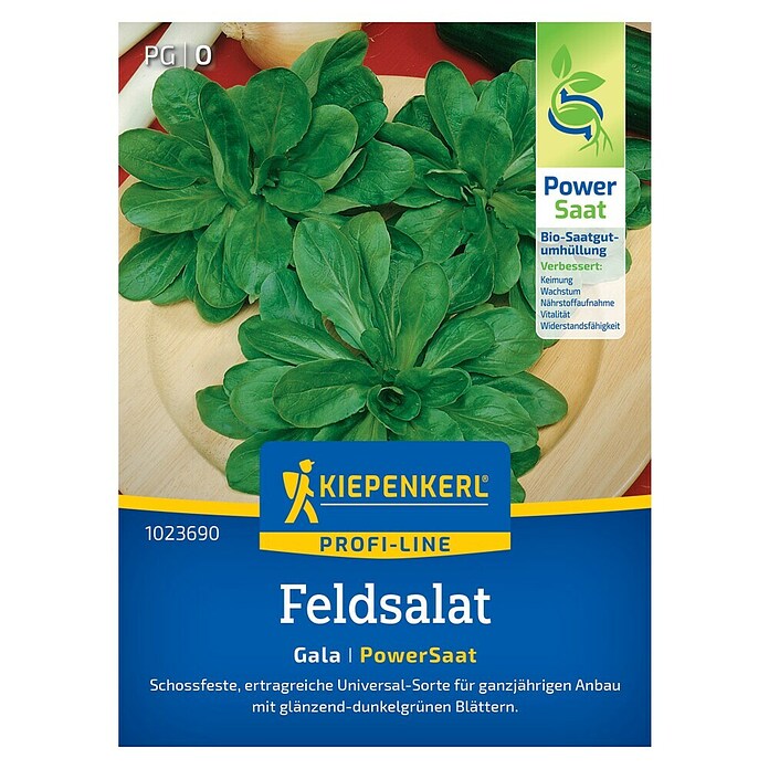 Kiepenkerl Profi-Line Salatsamen Feldsalat Gala PowerSaat (Valerianella locusta, Erntezeit: Ganzjährig, 2,3 g) | BAUHAUS