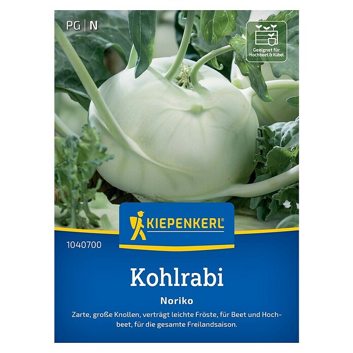 Kiepenkerl Profi-Line Gemüsesamen Kohlrabi Noriko (Brassica oleracea var. gongylodes, Erntezeit: Mai) | BAUHAUS
