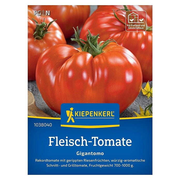 Kiepenkerl Profi-Line Gemüsesamen Fleisch-Tomate Gigantomo (Solanum lycopersicum, Erntezeit: Juli) | BAUHAUS