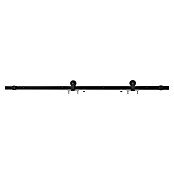 Herraje para puertas correderas de madera (Acero, Negro) | BAUHAUS