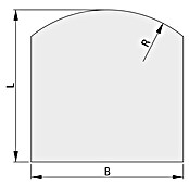 Haas+Sohn Glasbodenplatte (100 x 100 cm, Eckig, Form E) | BAUHAUS