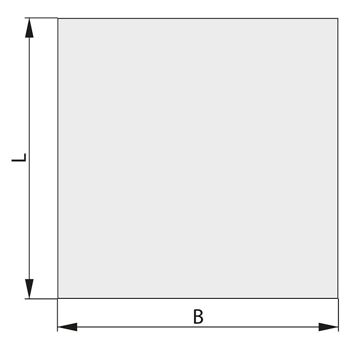 Haas+Sohn Glasbodenplatte (100 x 100 cm, Eckig, Form A) | BAUHAUS