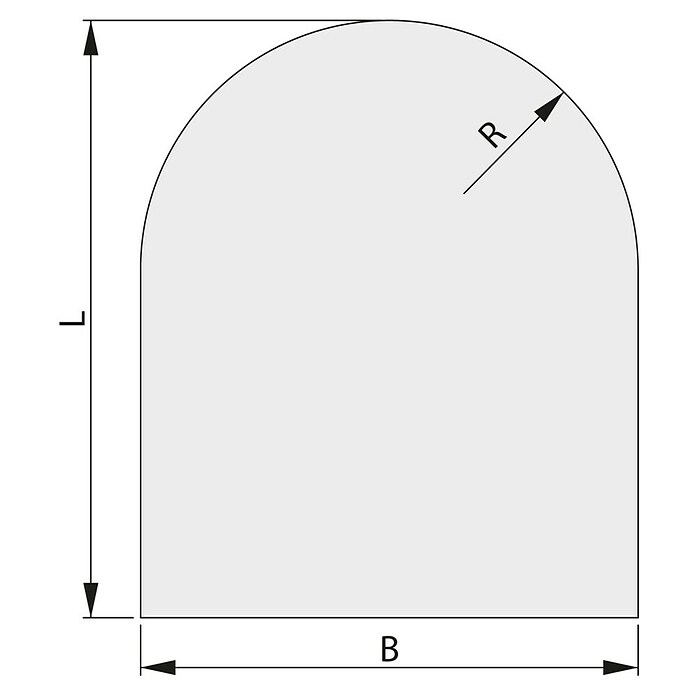 Haas+Sohn Glasbodenplatte (100 x 100 cm, Eckig, Form C) | BAUHAUS
