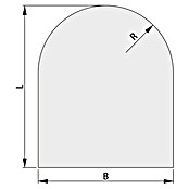 Haas+Sohn Glasbodenplatte (100 x 100 cm, Eckig, Form C) | BAUHAUS