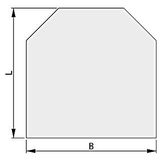 Haas+Sohn Glasbodenplatte (100 x 100 cm, Eckig, Form D)