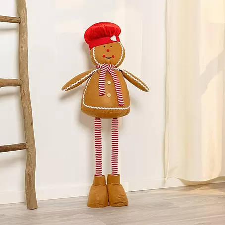 Dekofigur Lebkuchenfigur mit Teleskopbeinen